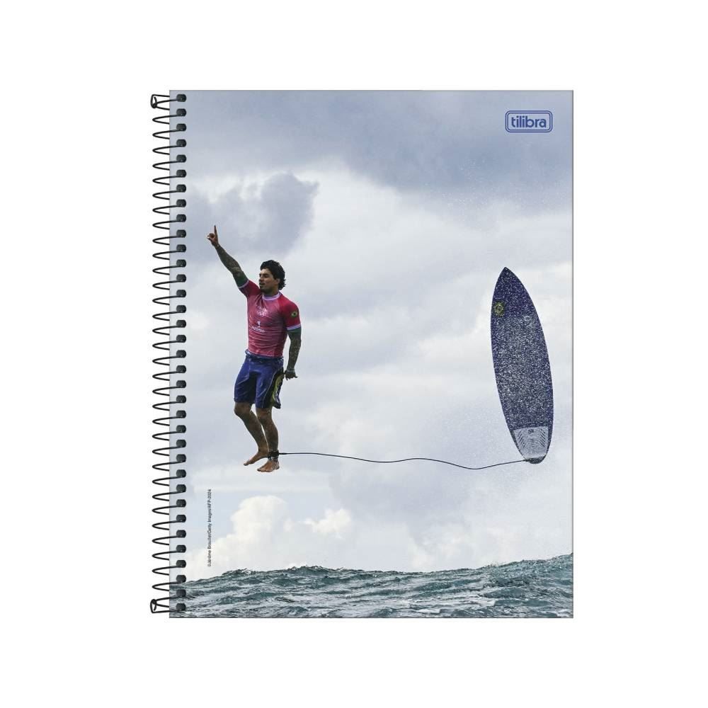 Caderno Espiral Capa Dura Universitário Gabriel Medina Tilibra - Sortido