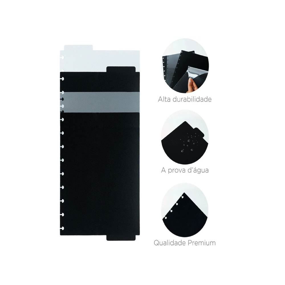 Caderno Inteligente Black Grande - 80 Folhas