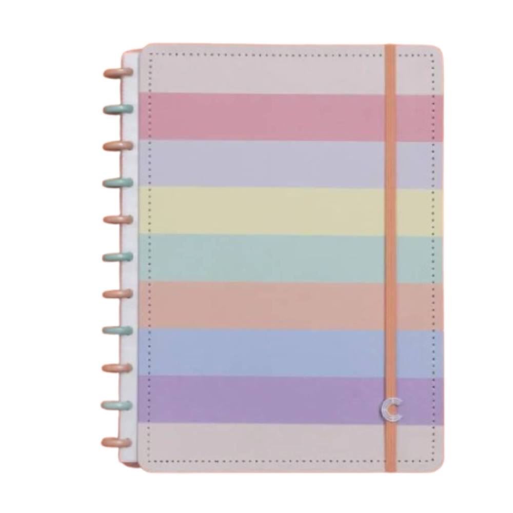 Caderno Inteligente Grande Arco-Íris 80 Folhas - Colorido