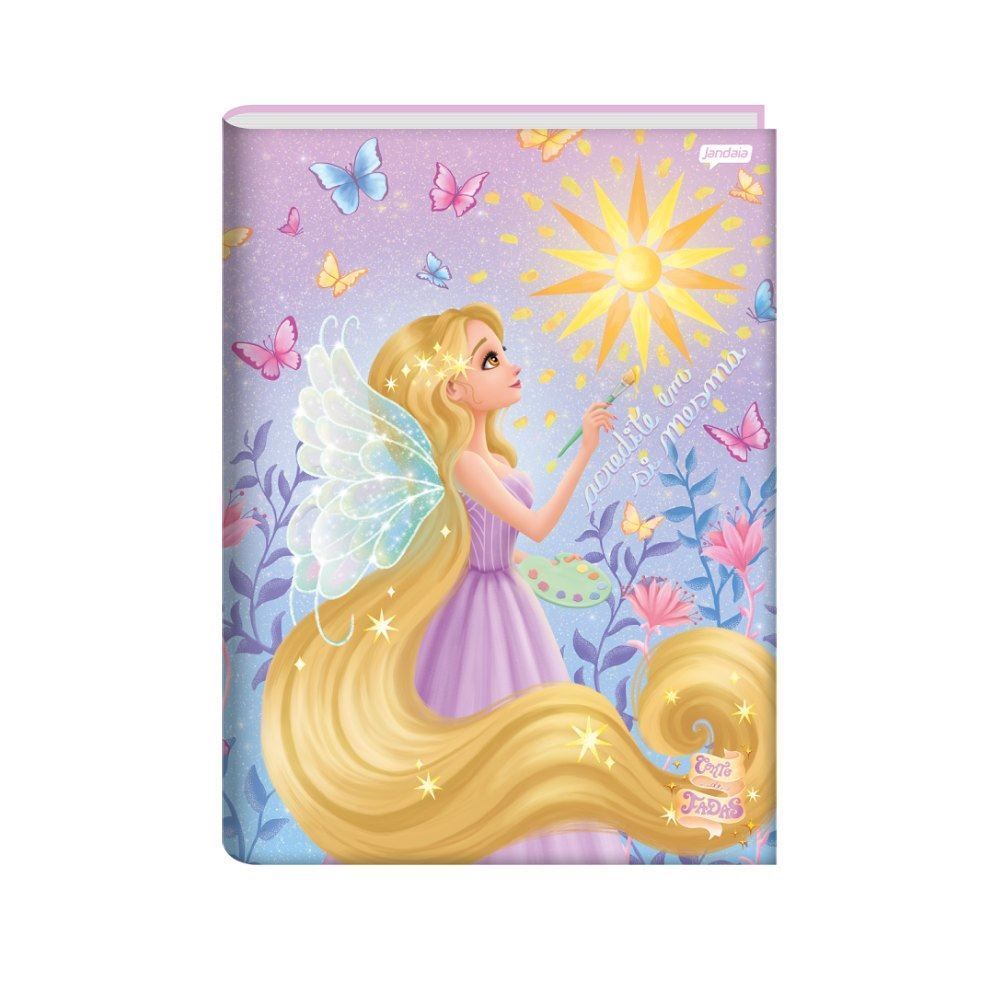 Caderno Universitário Brochura Conto de Fadas 80 Folhas Jandaia - Sortido 