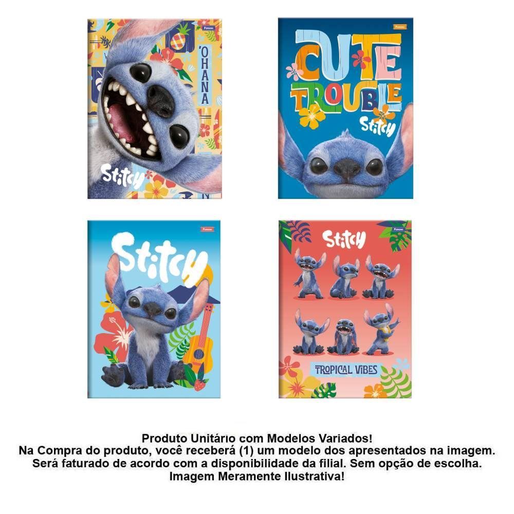 Caderno Universitário Brochura Stitch Movie Foroni - Sortido