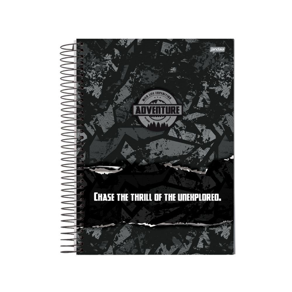 Caderno Universitário Espiral Adventure 80 Folhas Jandaia - Sortido