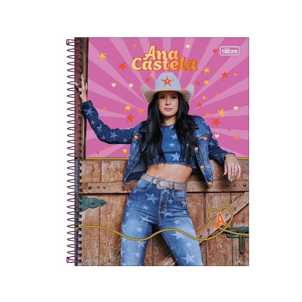 Caderno Universitário Espiral Ana Castela 160 Folhas Tilibra - Sortido