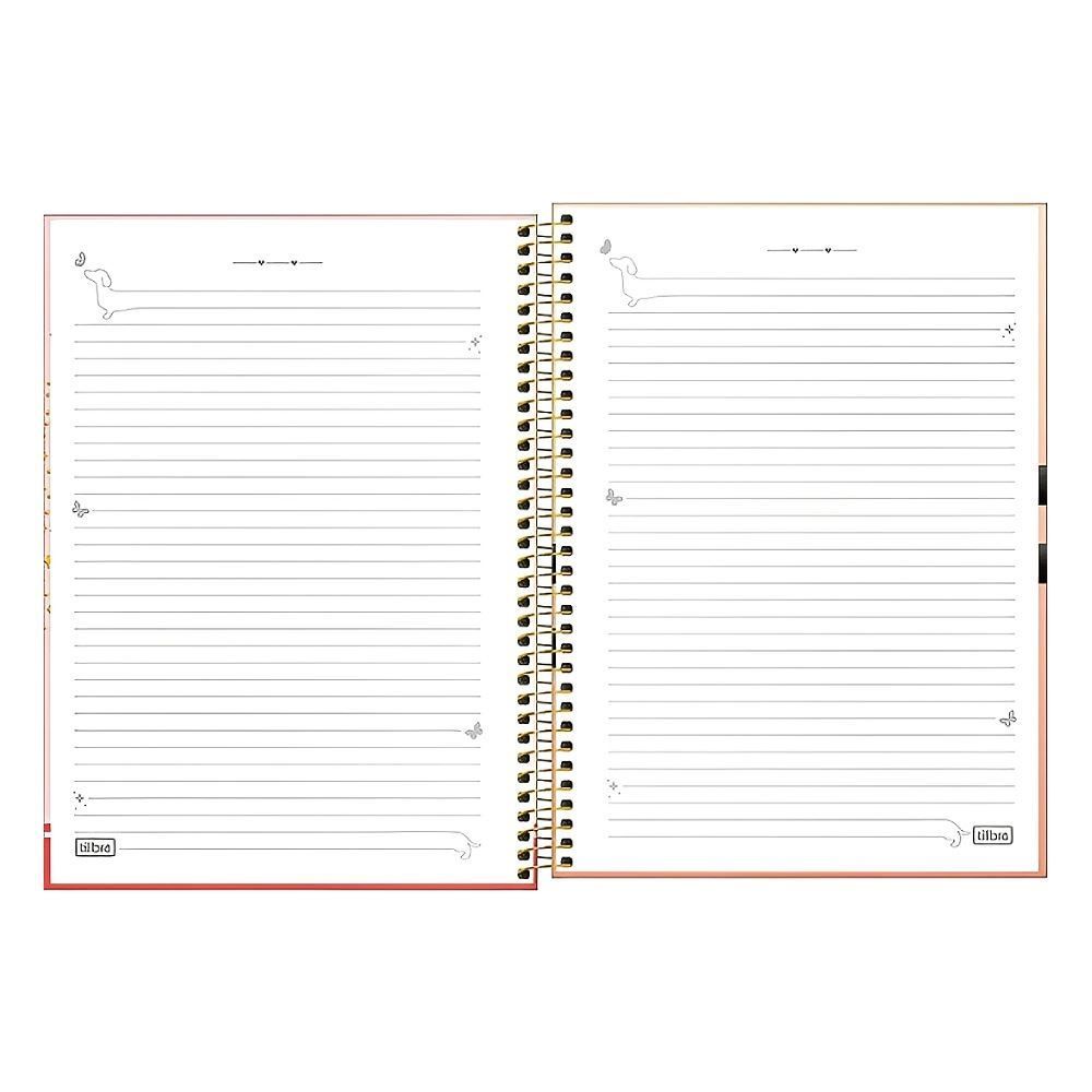 Caderno Universitário Espiral Capa Dura Brownie 80 Folhas Tilibra - Sortido