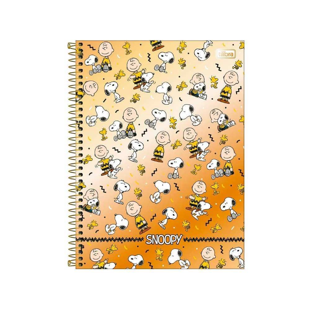 Caderno Universitário Espiral Capa Dura Snoopy Core 80 Folhas Tilibra - Sortido