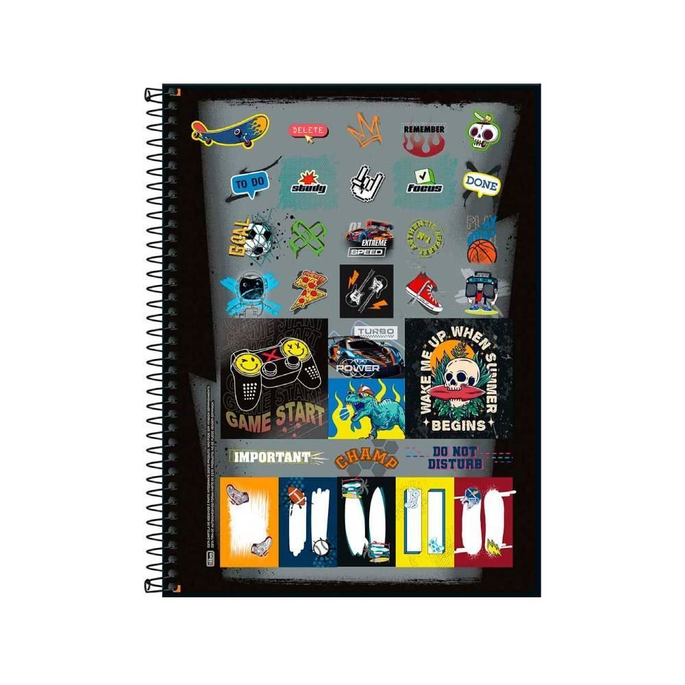 Caderno Universitário Espiral Capa Dura Strong 160 Folhas Tilibra - Sortido