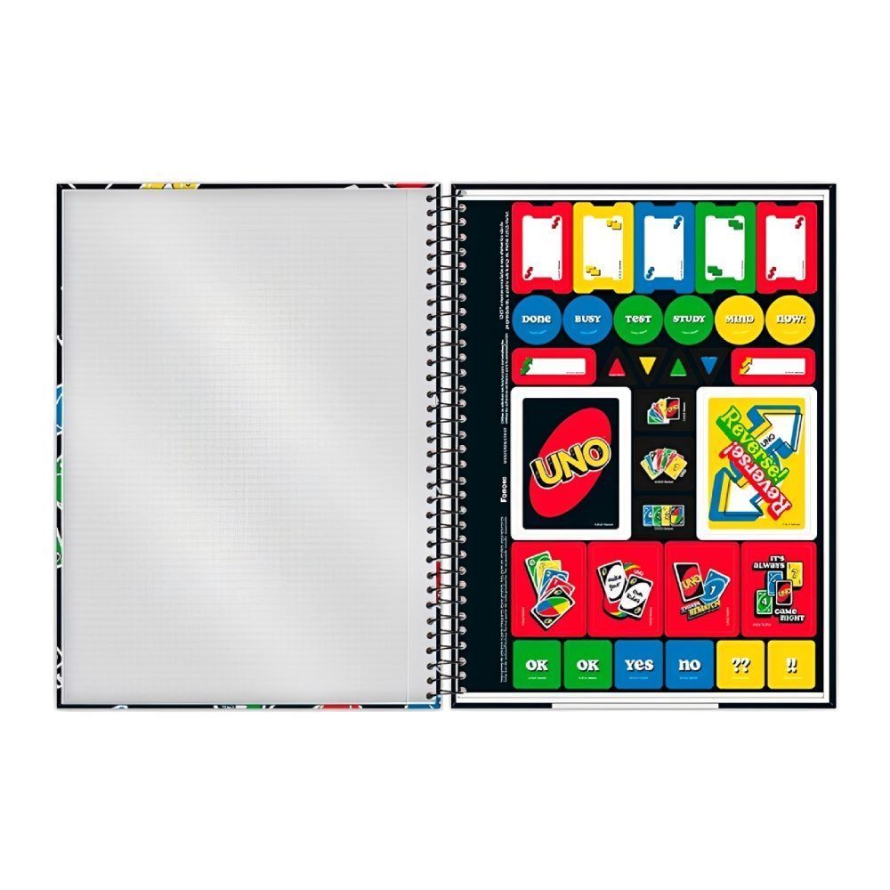 Caderno Universitário Espiral Capa Dura Uno 160 Folhas Foroni - Sortido