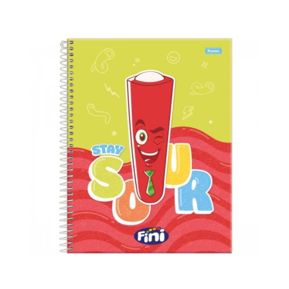 Caderno Universitário Espiral Fini 80 Folhas Foroni - Sortido
