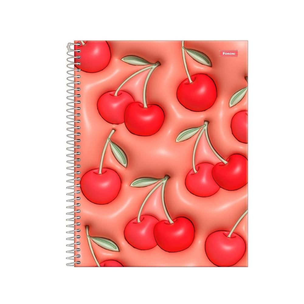 Caderno Universitário Espiral Nice Cream 80 Folhas Foroni - Sortido