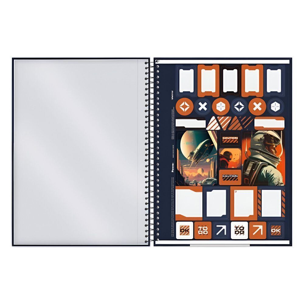 Caderno Universitário Espiral Spacefly 80 Folhas Foroni - Sortido