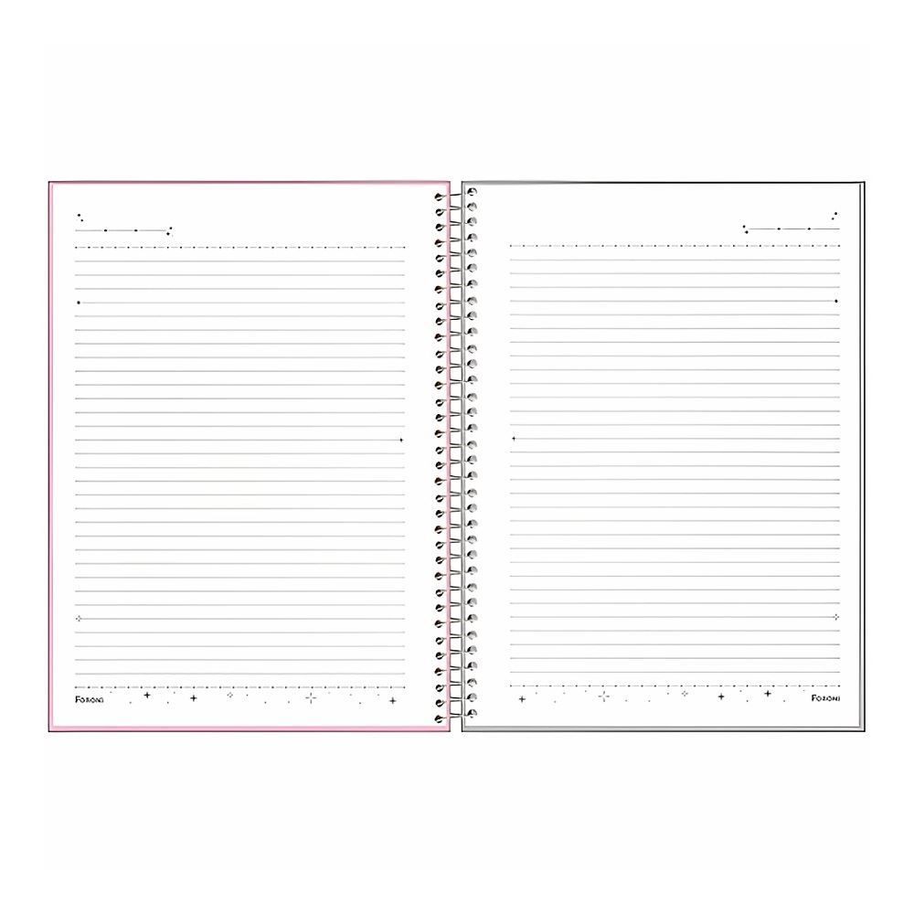 Caderno Universitário Espiral Fluor Mix 160 Folhas Foroni - Sortido