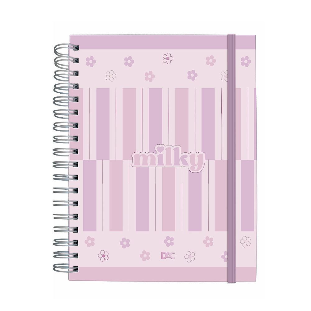 Caderno Universitário Smart Milky Dac - 80 Folhas