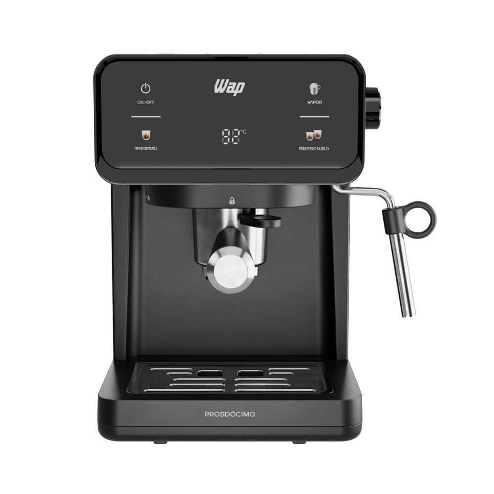 Cafeteira Espresso Digital WAP compatível com Café em Pó e Cápsula