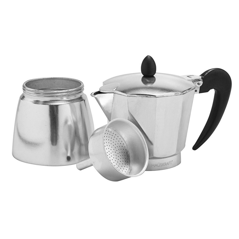 Cafeteira Italiana Hauskraft De Alumínio 300Ml - Prata