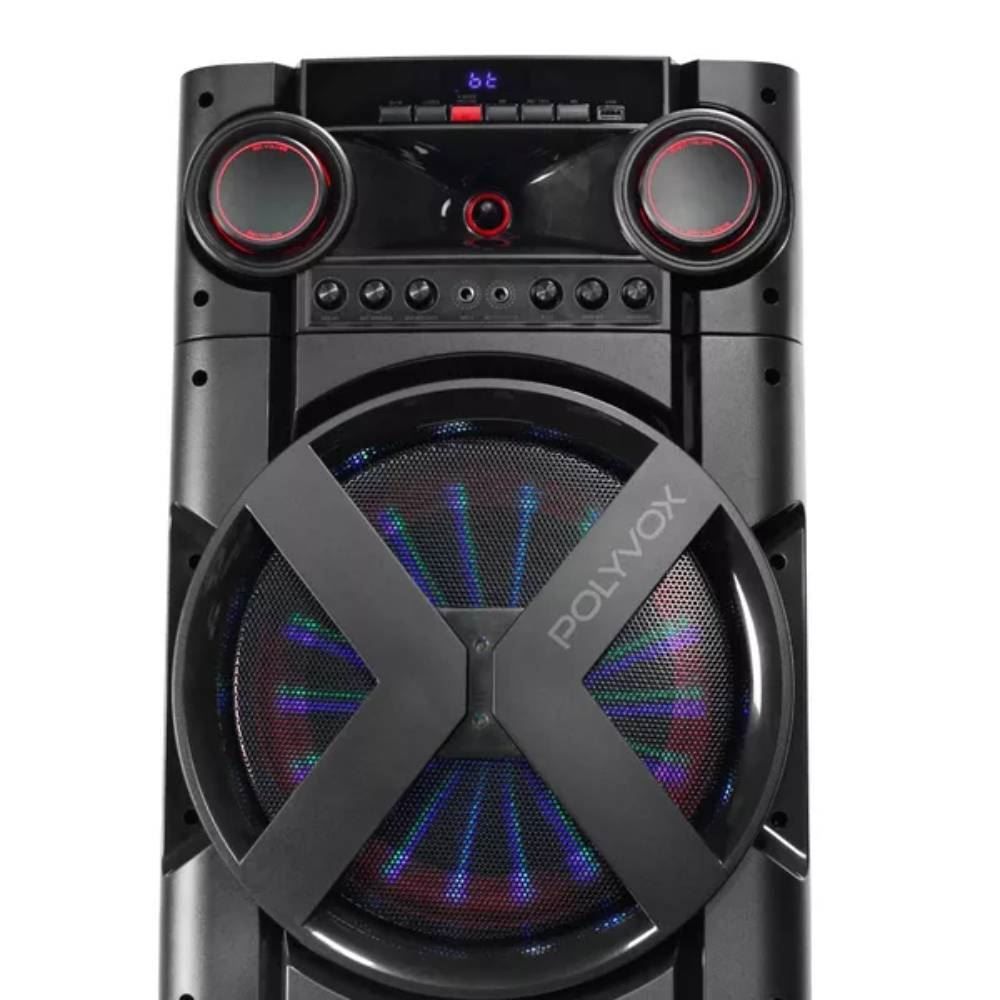 Caixa De Som Acústica Polyvox 2000W Bluetooth Xt2000t - Bivolt