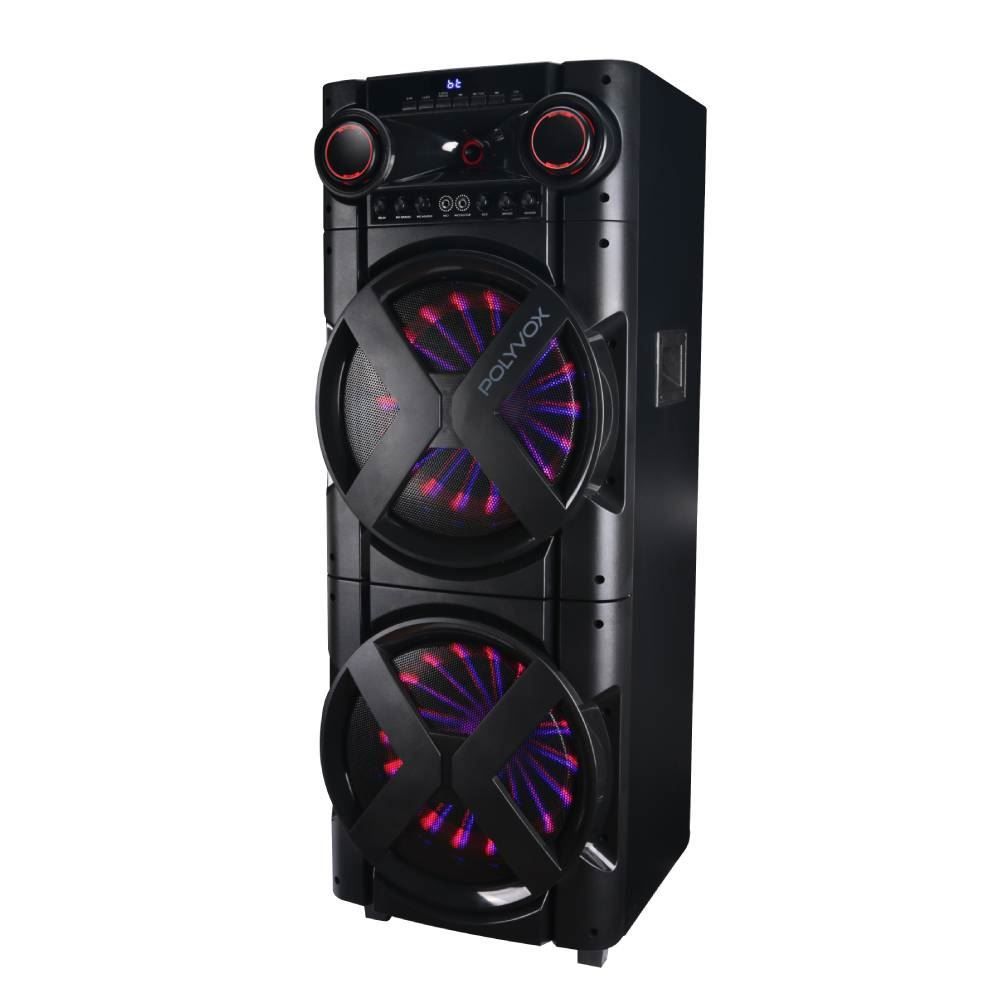 Caixa De Som Acústica Polyvox 2000W Bluetooth Xt2000t - Bivolt