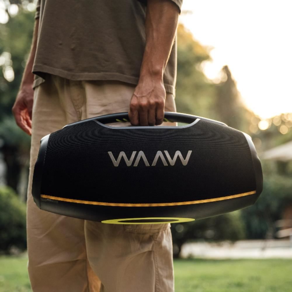 Caixa De Som Bluetooth Waaw By Alok 180W Rms Hyperboom 1000 - Preto