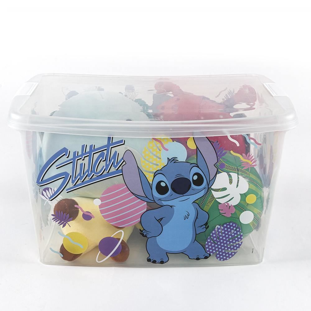 Caixa Organizadora Decorada Stitch Plasútil 19 Litros - Stitch
