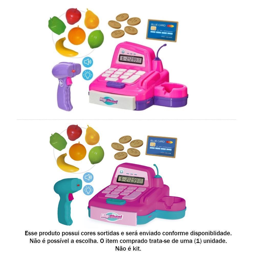 Caixa Registradora Usual Brinquedos Girl Com Som E Luz - 434