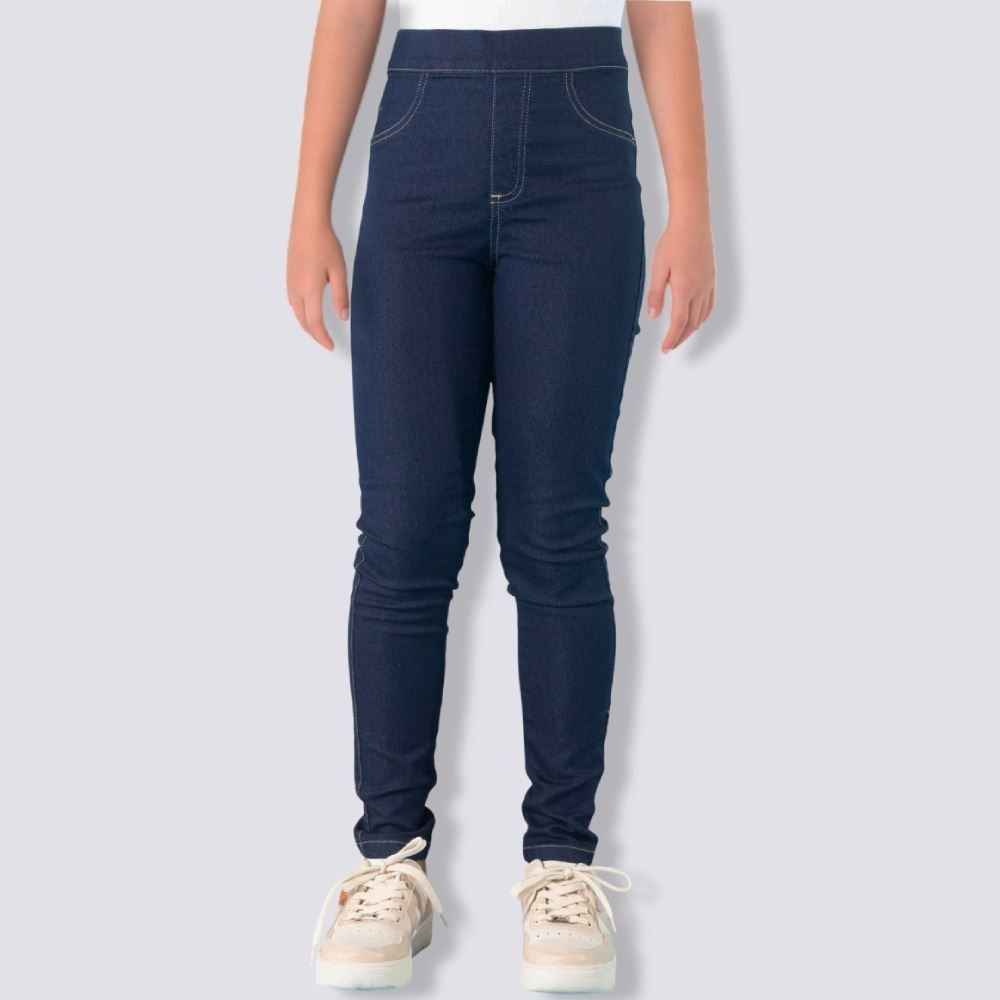 Calça Jeans Infantil Feminina Jegging 12 a 16 Anos Marmelada