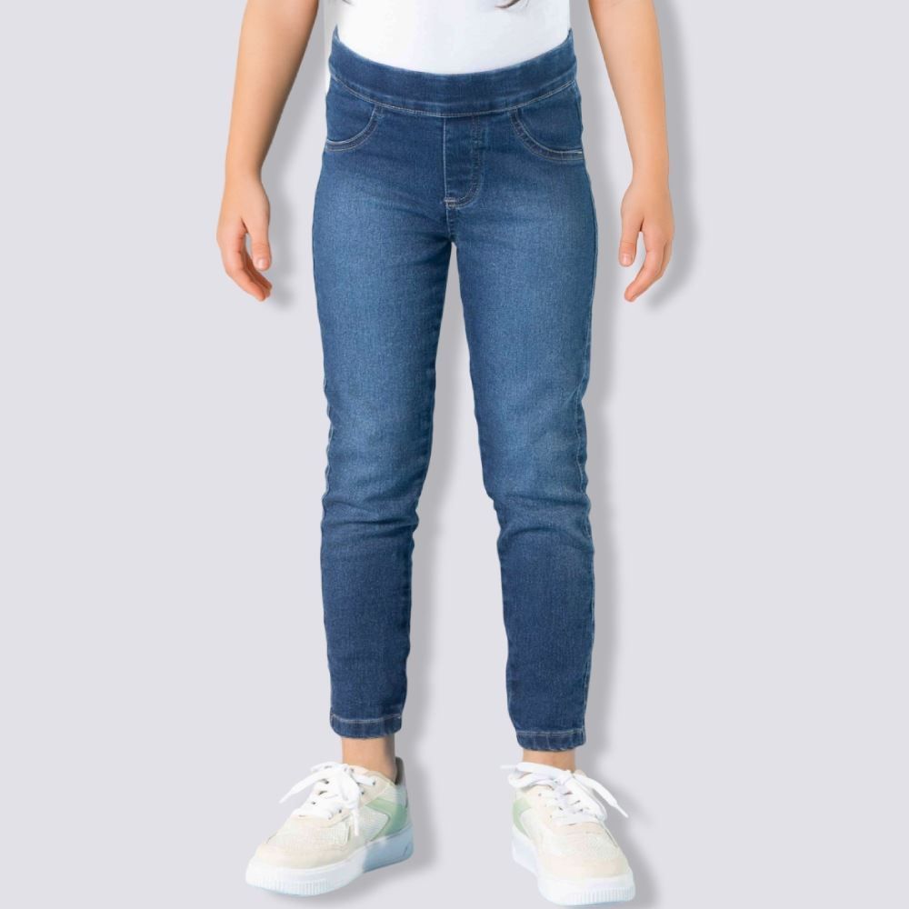 Calça Jeans Infantil Feminina Jegging 4 a 10 Anos Marmelada 