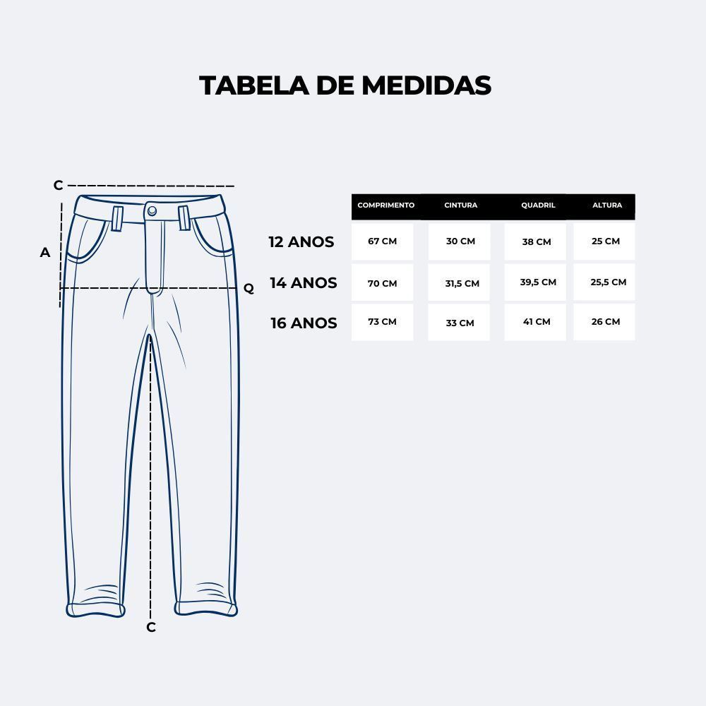 Calça Jeans Infantil Feminina Skinny 12 a 16 Anos Marmelada