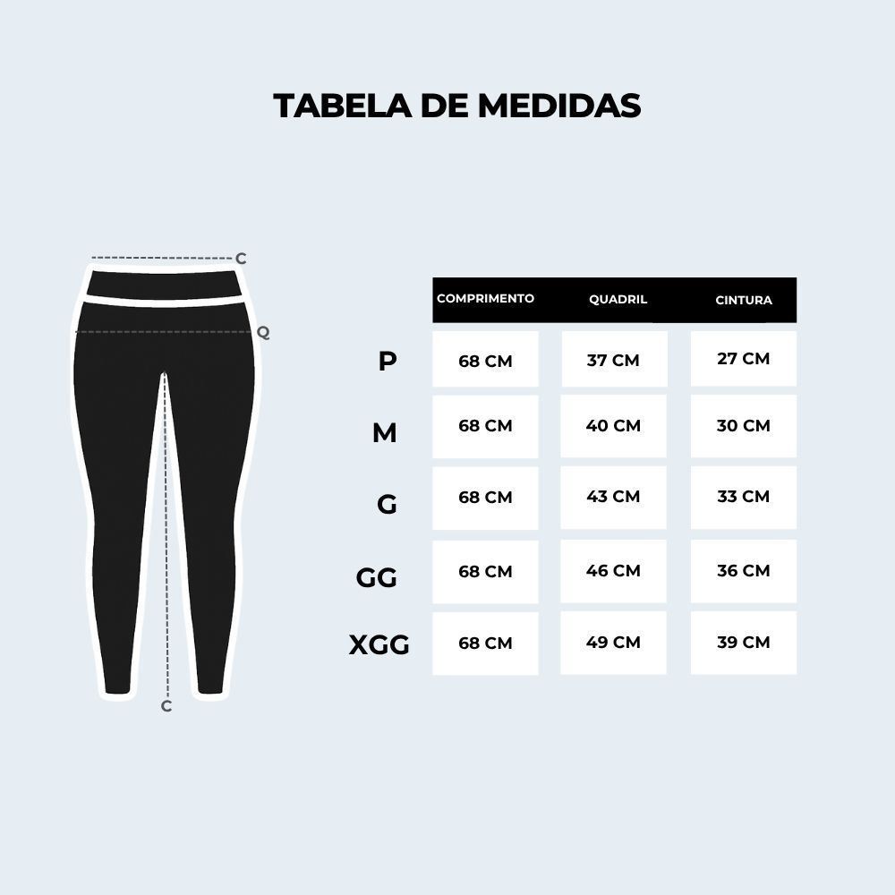 Calça Legging Feminina Básica Scream