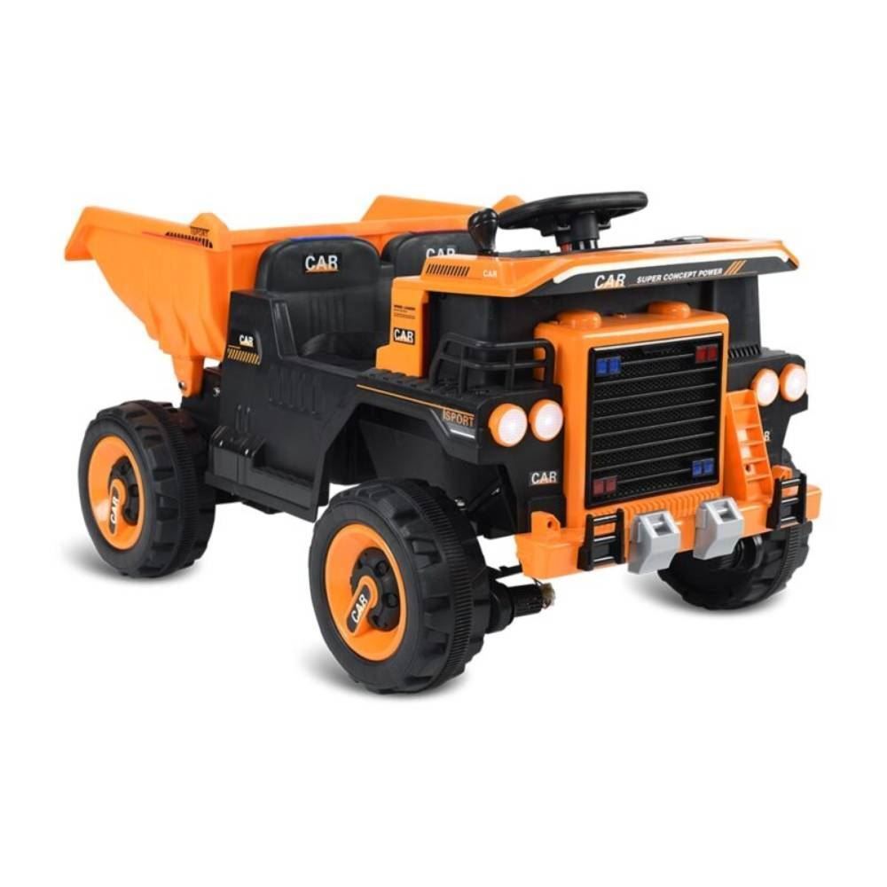 Caminhão Basculante Elétrico 12V Com Caçamba Brinquedos Bandeirante - 2945 - Laranja