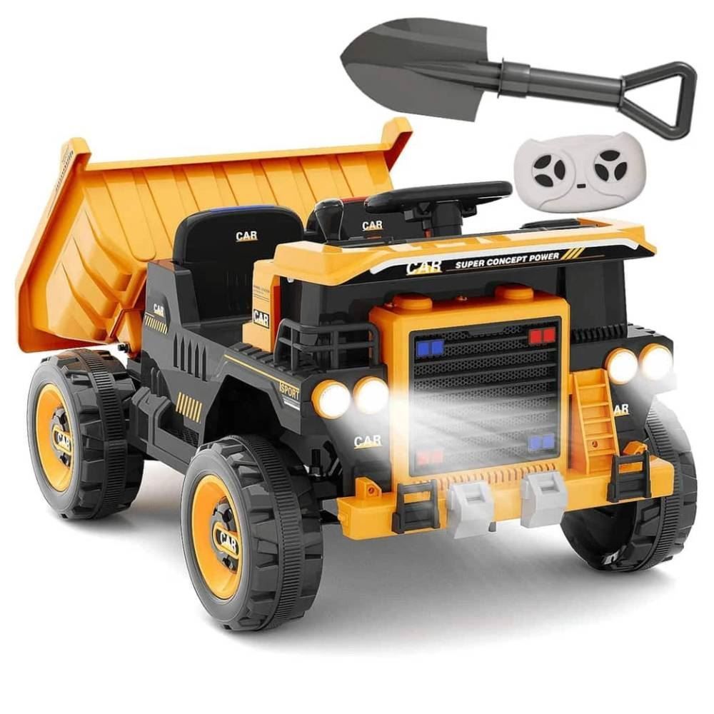 Caminhão Basculante Elétrico 12V Com Caçamba Brinquedos Bandeirante - 2945 - Laranja