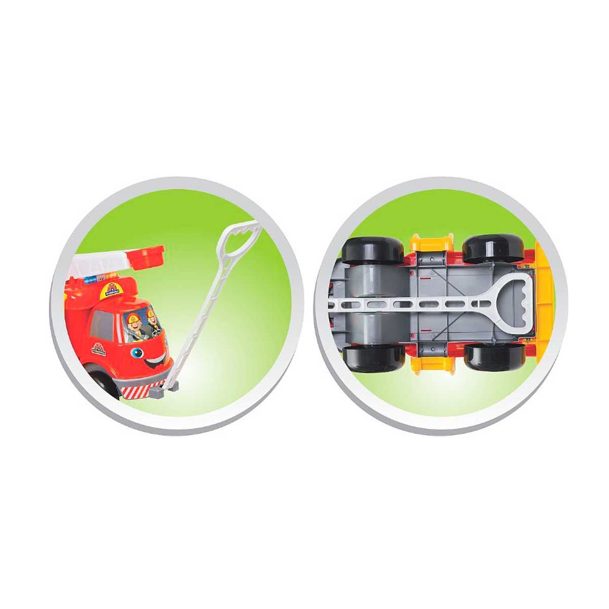 Caminhão De Bombeiro Grande Mercotoys - Vermelho