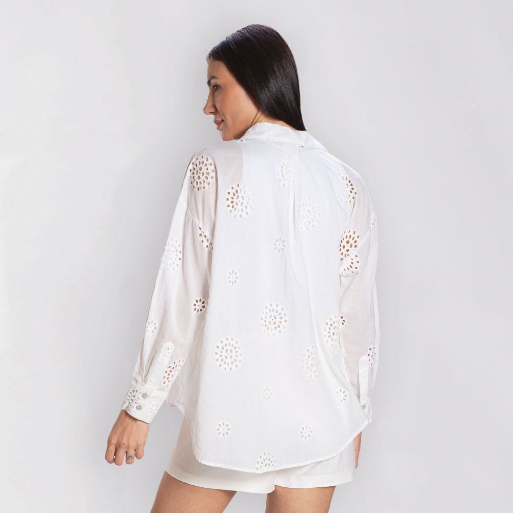 Camisa Feminina Manga Longa Laise Patricia Foster