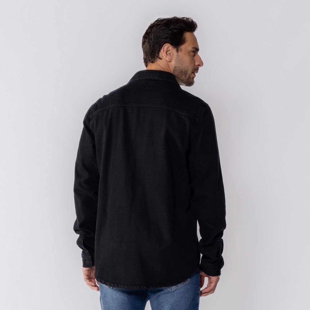 Camisa Masculina Jeans Black Marc Alain