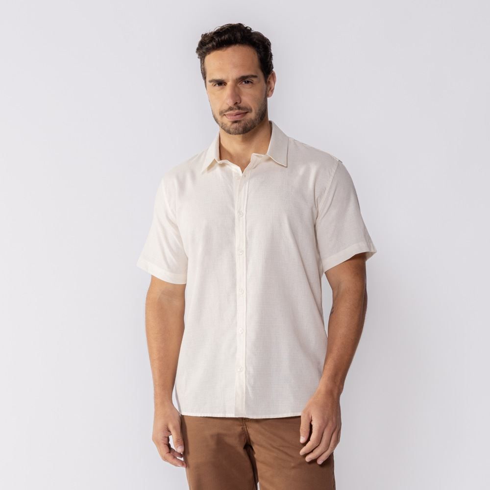 Camisa Masculina Lisa Viscolinho Marc Alain