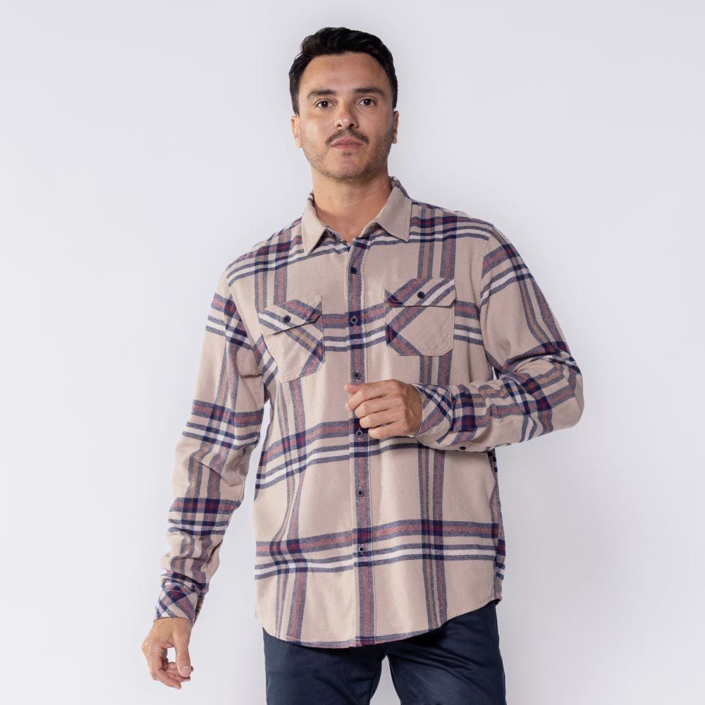Camisa Masculina Xadrez De Flanela Marc Alain