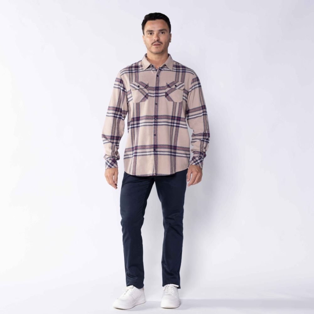 Camisa Masculina Xadrez De Flanela Marc Alain