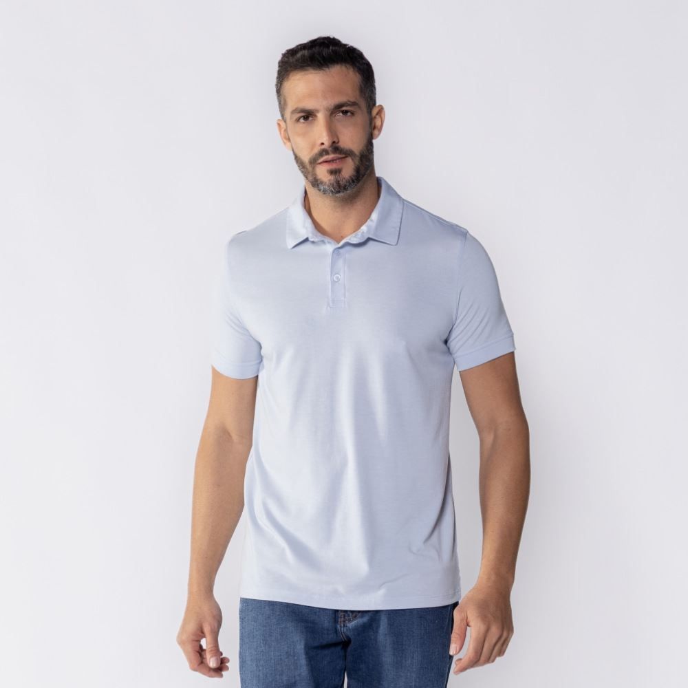 Camisa Polo Masculina De Algodão Marc Alain