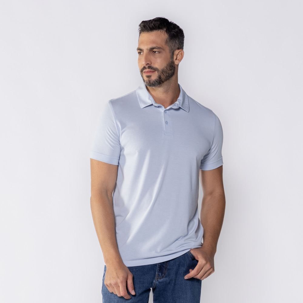 Camisa Polo Masculina De Algodão Marc Alain