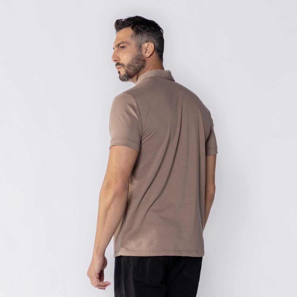 Camisa Polo Masculina De Algodão Marc Alain