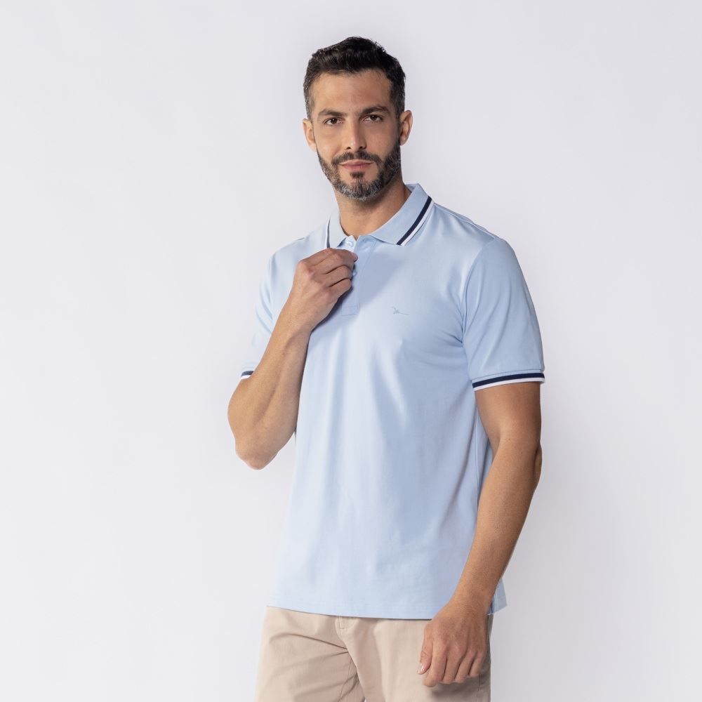 Camisa Polo Masculina De Algodão Marc Alain