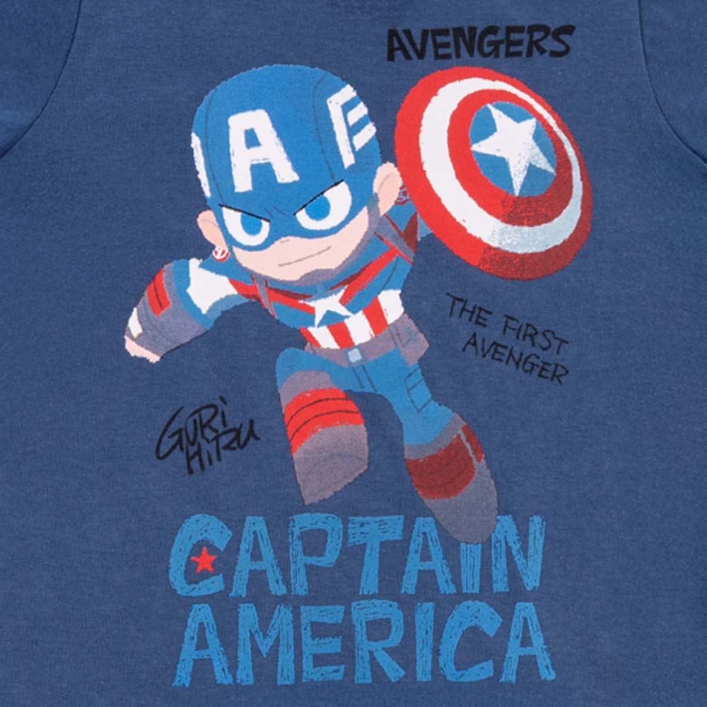 Camiseta Capitão América Infantil 1 a 3 Anos Marvel