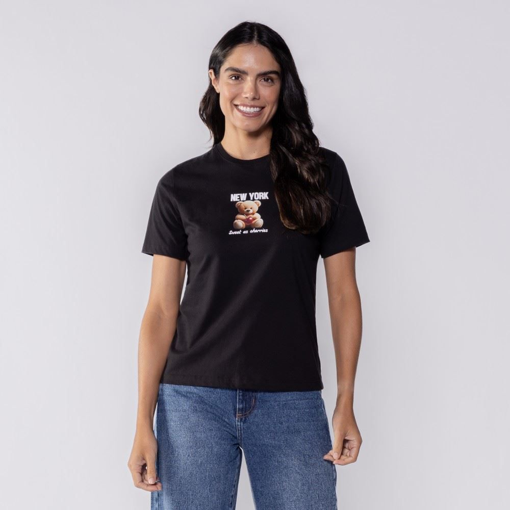 Camiseta Feminina New York Boby Blues
