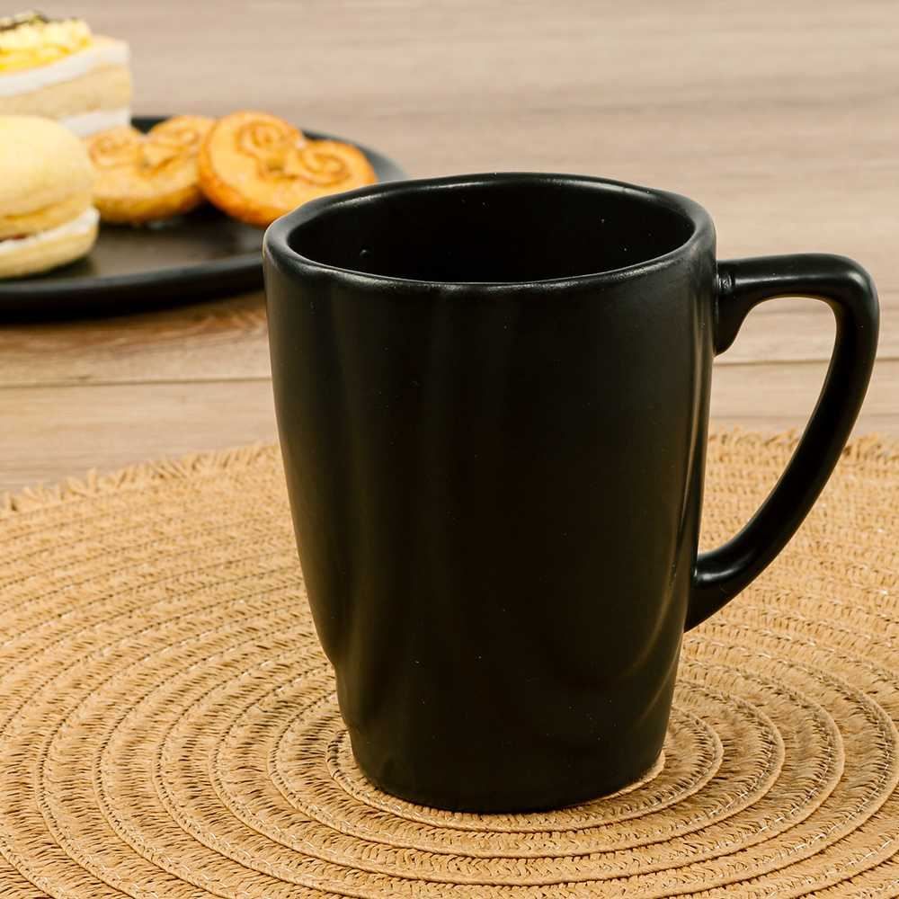 Caneca Cerâmica Slim Preto Acetinado Alleanza 280Ml - Preto