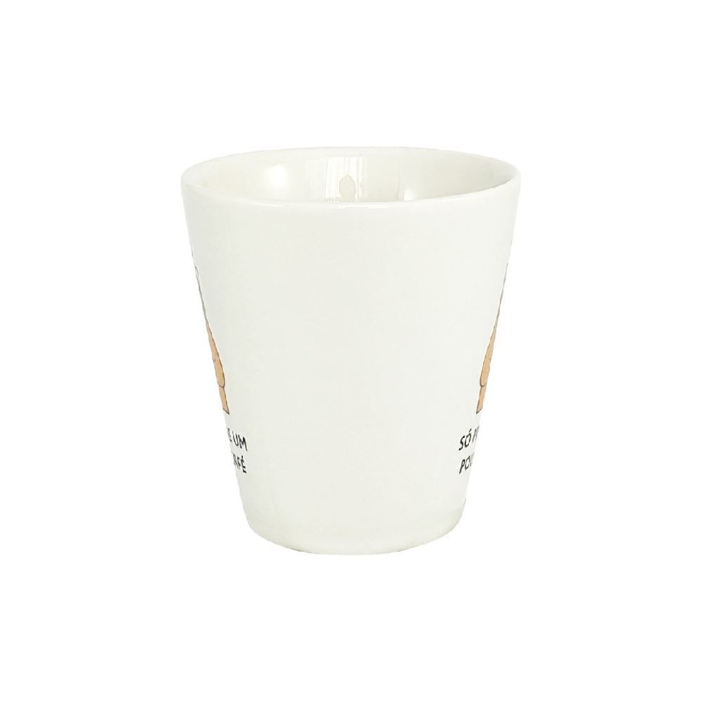 Caneca Cônica Decorada Lv Porcelanas 290Ml  - UM POUCO DE CAFE
