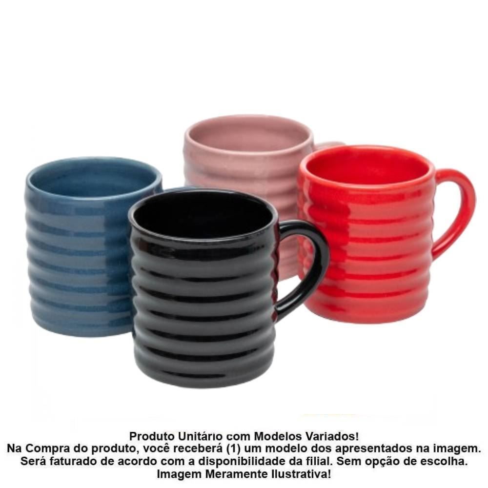 Caneca De Cerâmica Gomos 210Ml Lyor - Sortido