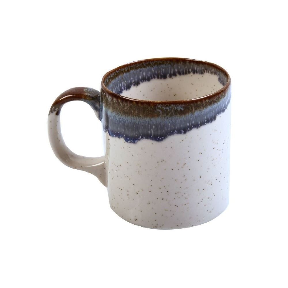 Caneca Reta Isis Havan Casa 300Ml - Creme e Azul