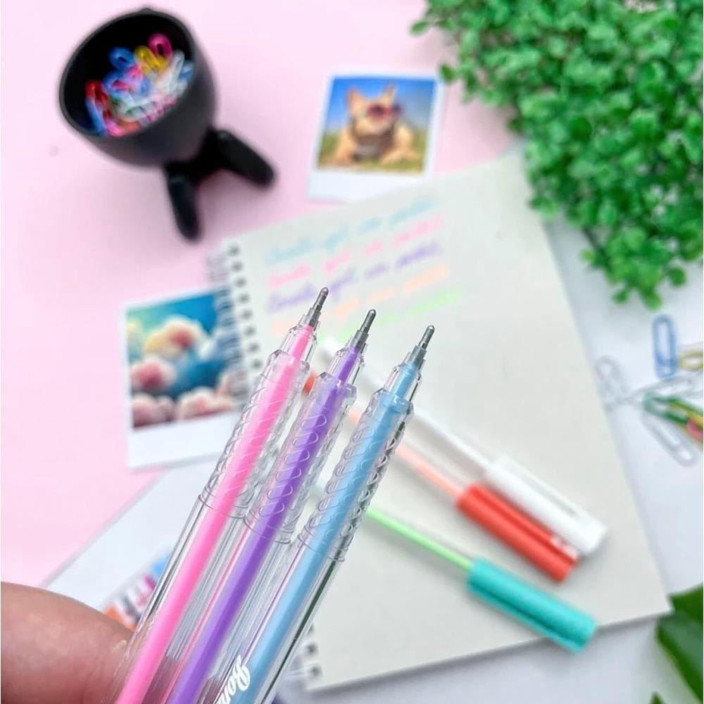 Caneta Esferográfica Gel Pastel Rebecca Bonbon - 6 Cores