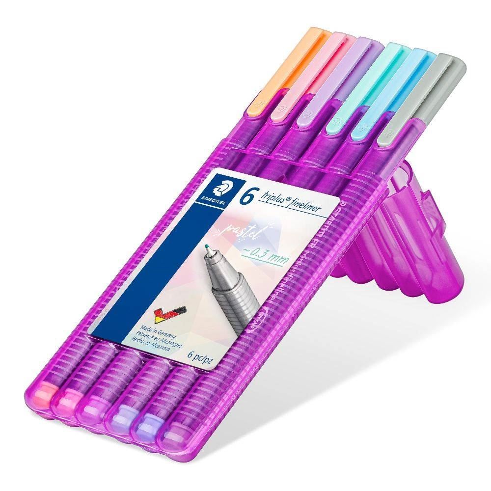 Caneta Fine Line 0.3 Staedtler - 6 Cores