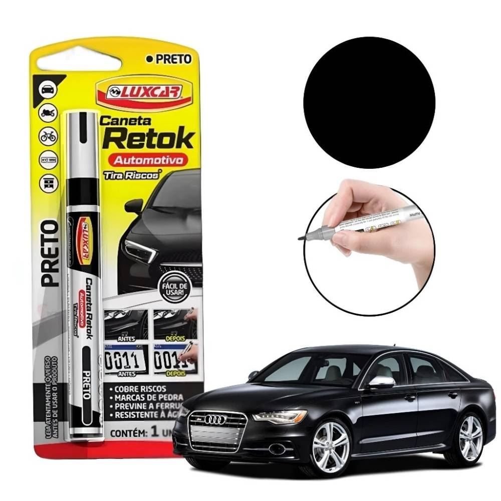 Caneta Retok Automotivo Luxcar Preto