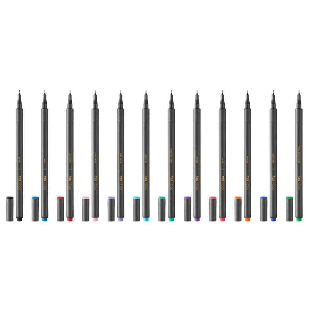 Canetas Superfinas Vibes 12 Unidades Tris - 678276