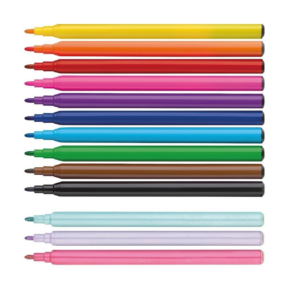 Canetinhas Hidrográficas Unicórnio Faber Castell - 13 Unidades